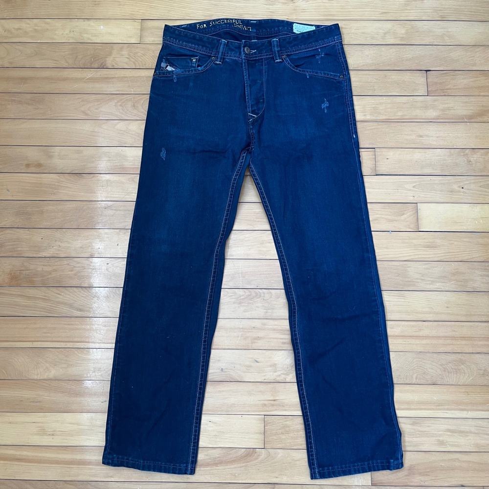 Diesel Darron Regular Slim Tapered Jeans Wash 0601K Dark Indigo Mens 30x32